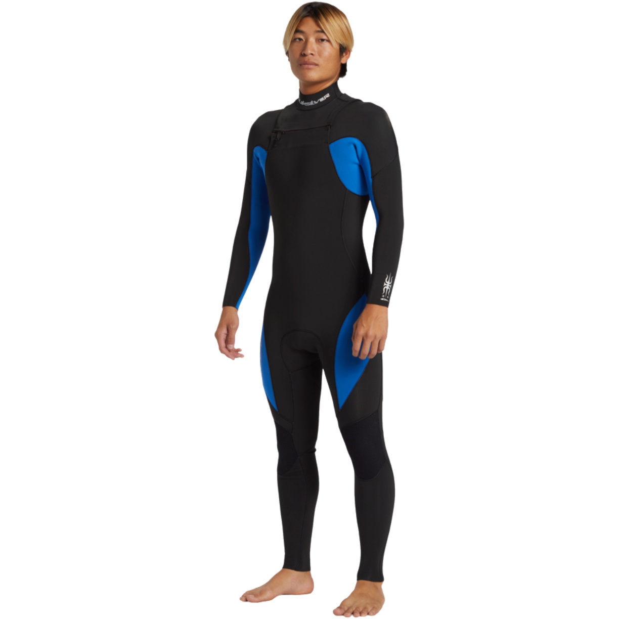 2026 Quiksilver Herre Mercury 3/2mm Chest Zip V&aring;ddragt AQYW103117 - Olympian Blue